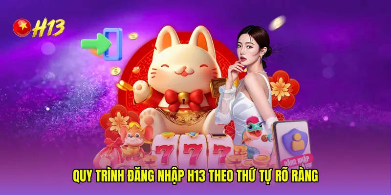 Quy trình Đăng nhập H13 theo thứ tự rõ ràng